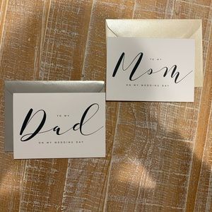 Mom and dad wedding day cards